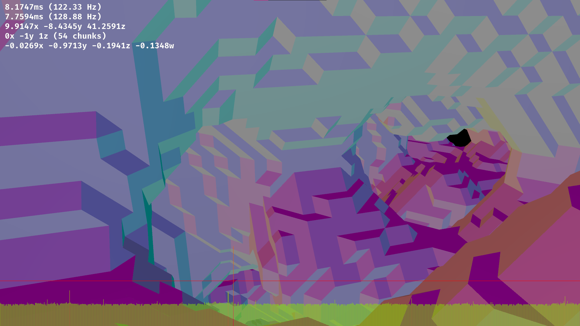 Screenshot of marching cubes project.