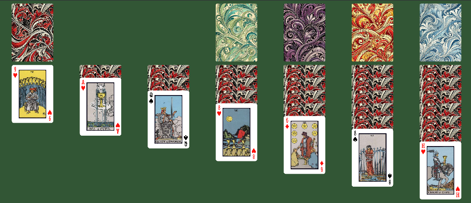 Screenshot of multiplayer card game.